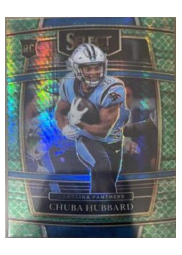 2021 Panini Select Base Set Chuba Hubbard Dragon Scale #76 card