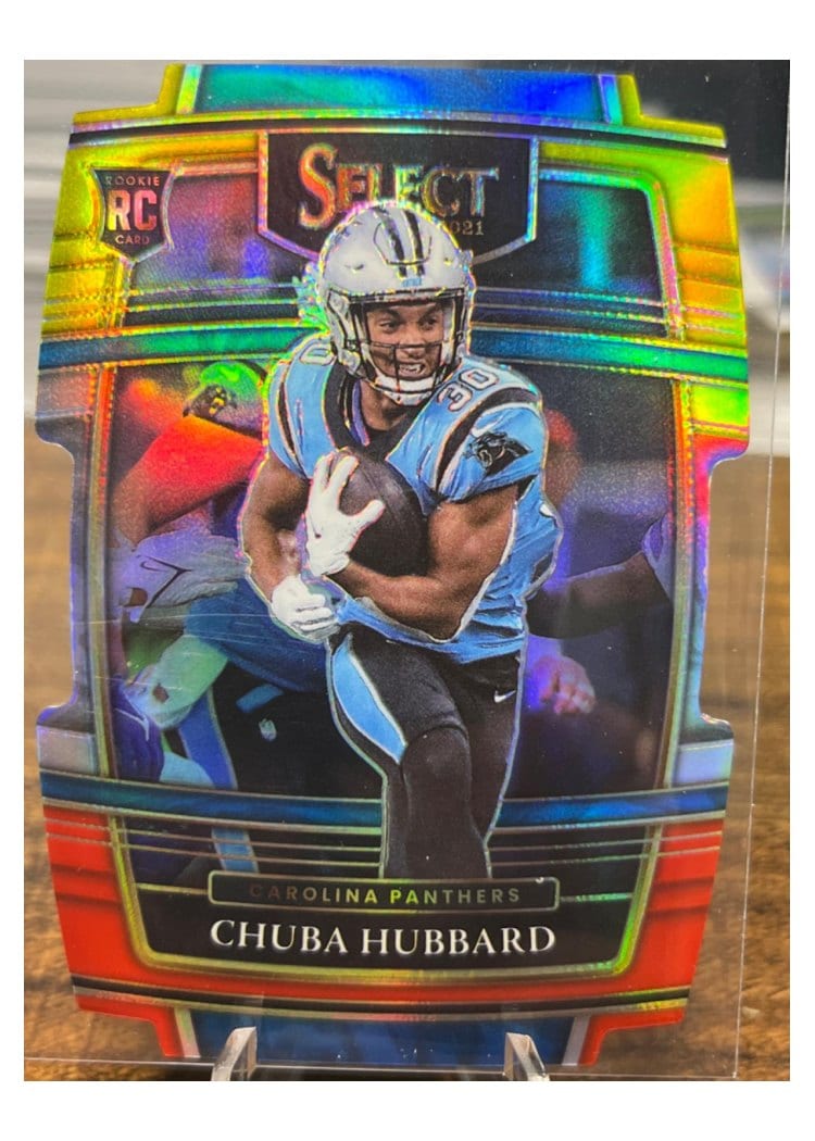 2021 Panini Select Base Set Chuba Hubbard #76 card