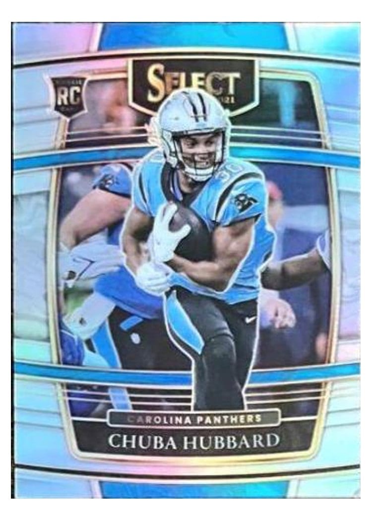2021 Panini Select Base Set Chuba Hubbard #76 card