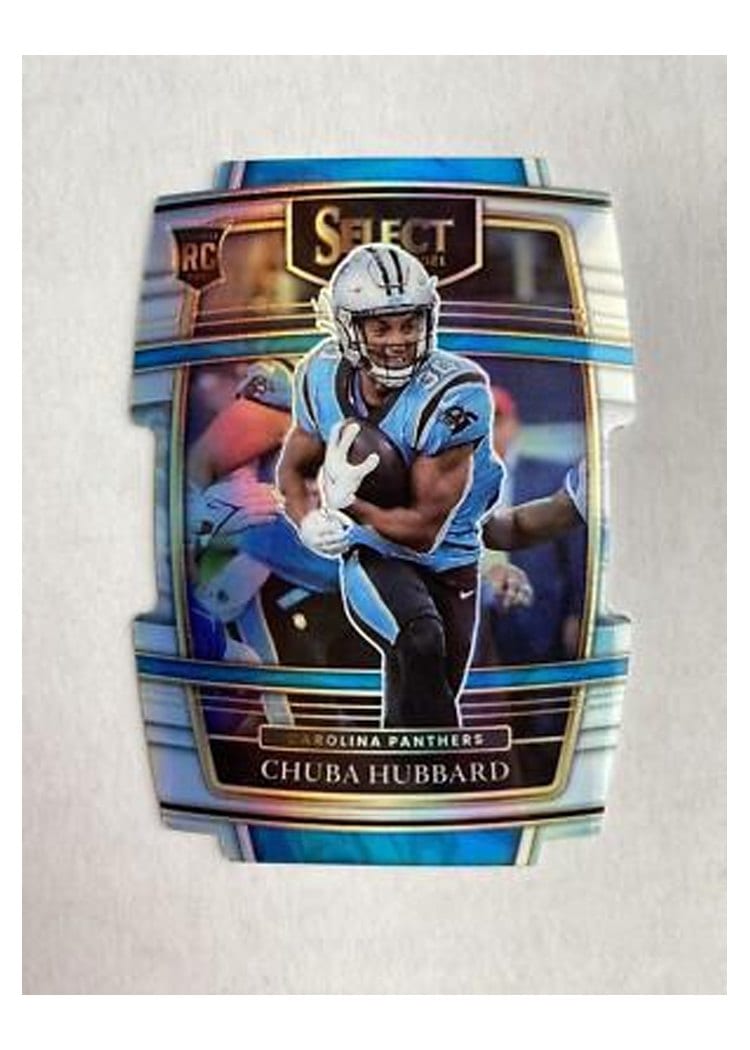 2021 Panini Select Base Set Chuba Hubbard #76 card