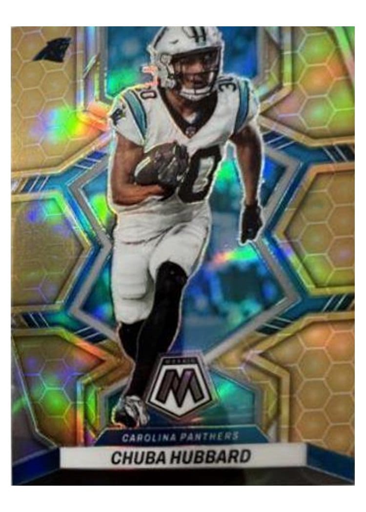 2022 Panini Mosaic Base Set Chuba Hubbard Honeycomb #31 card
