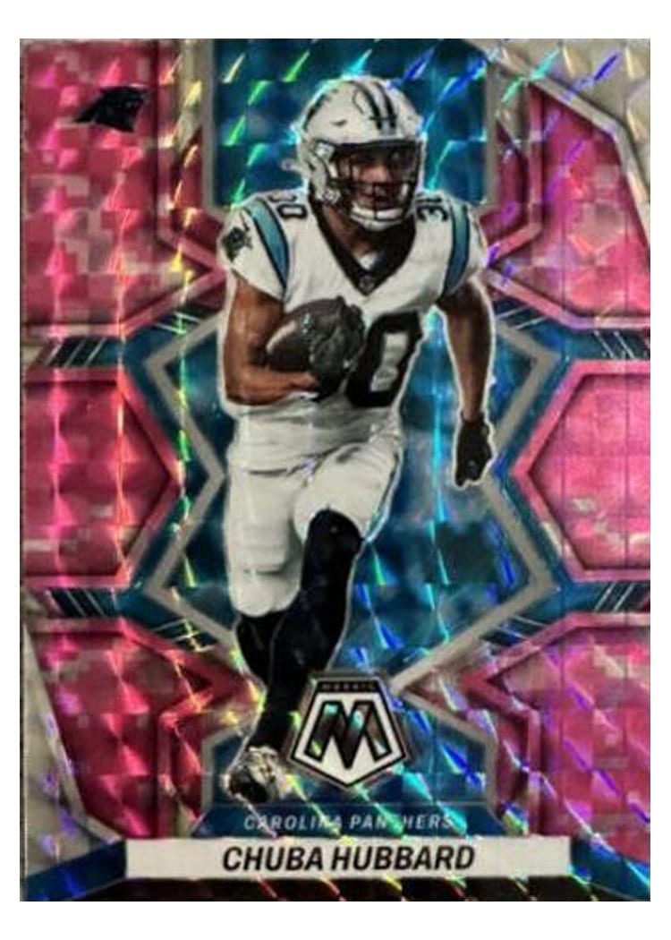 2022 Panini Mosaic Base Set Chuba Hubbard #31 card