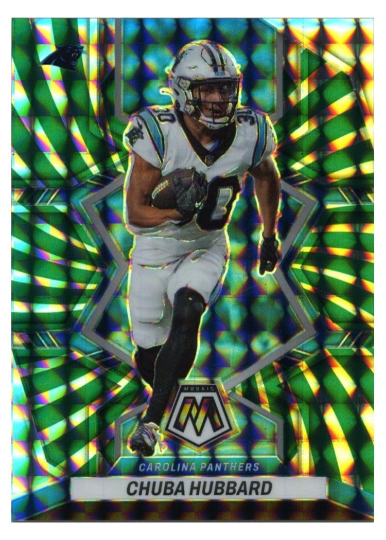 2022 Panini Mosaic Base Set Chuba Hubbard #31 card