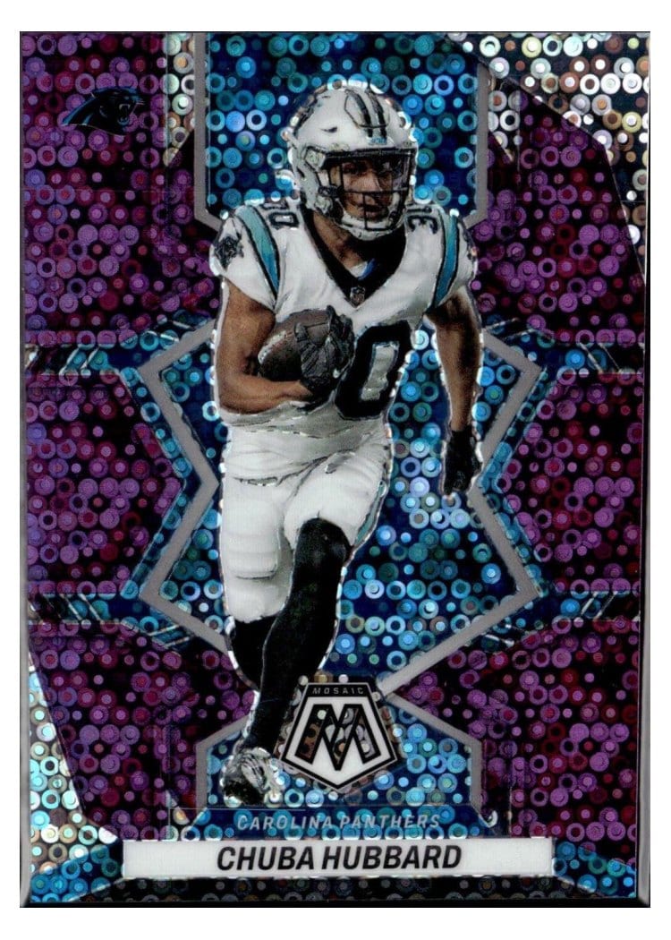 2022 Panini Mosaic Base Set Chuba Hubbard #31 card