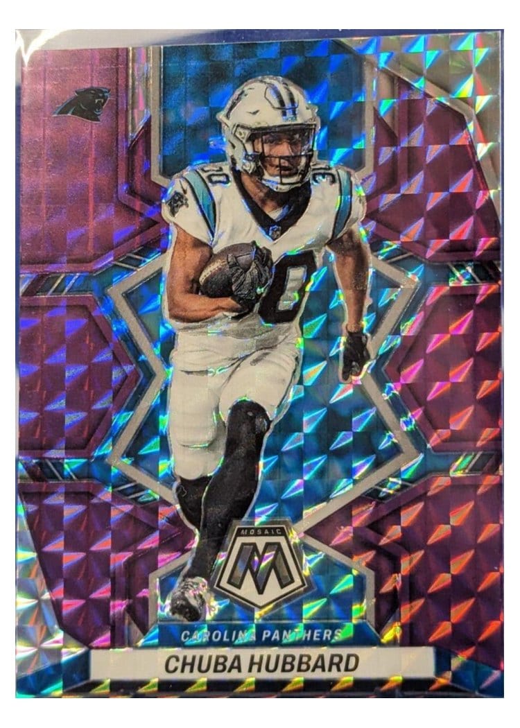 2022 Panini Mosaic Base Set Chuba Hubbard #31 card