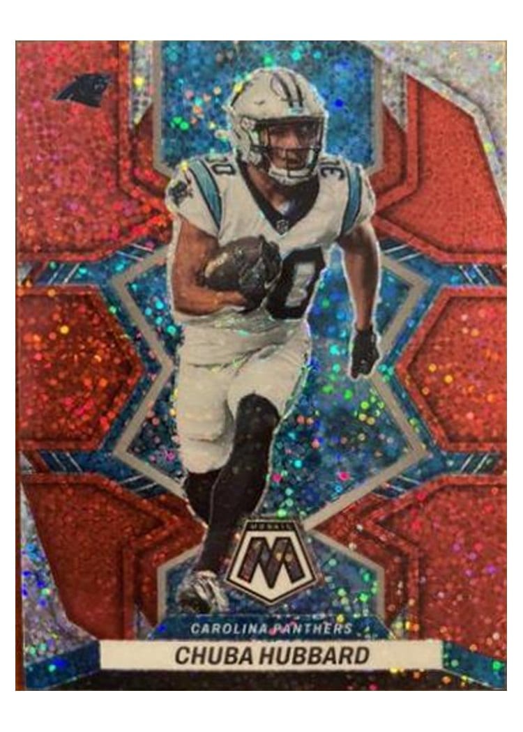 2022 Panini Mosaic Base Set Chuba Hubbard #31 card