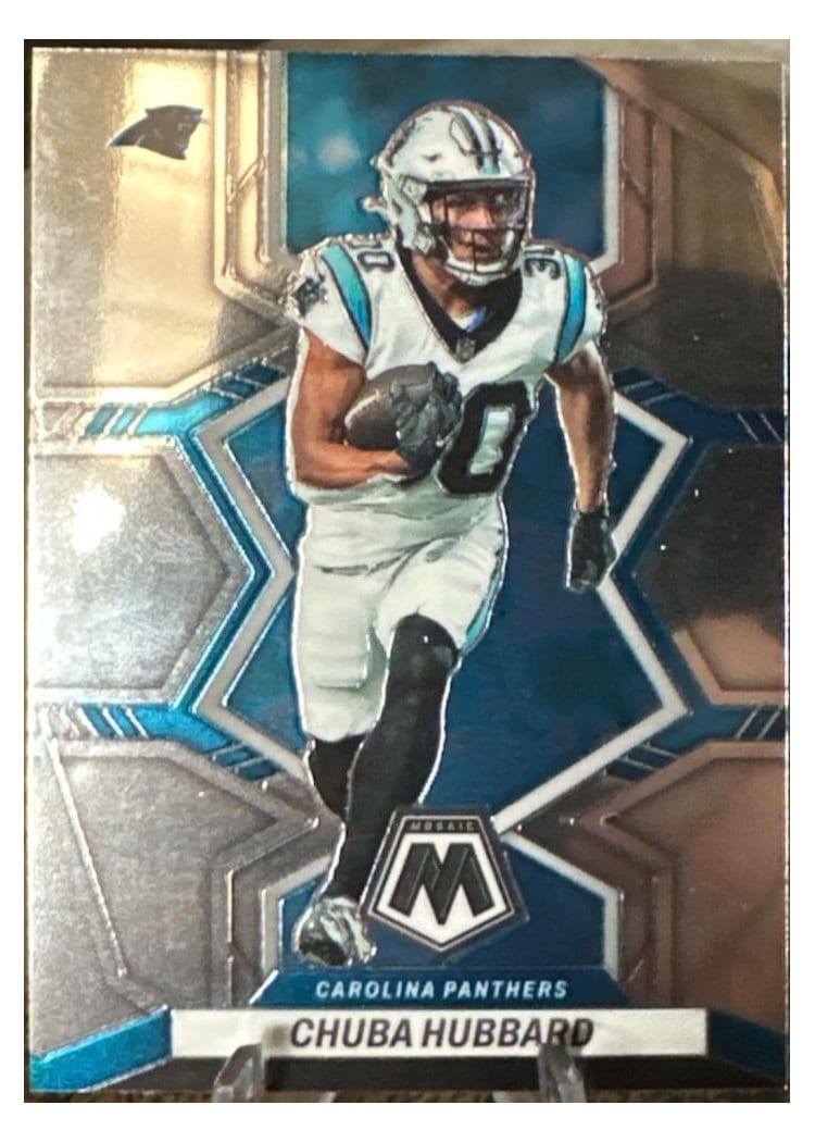2022 Panini Mosaic Base Set Chuba Hubbard #31 card