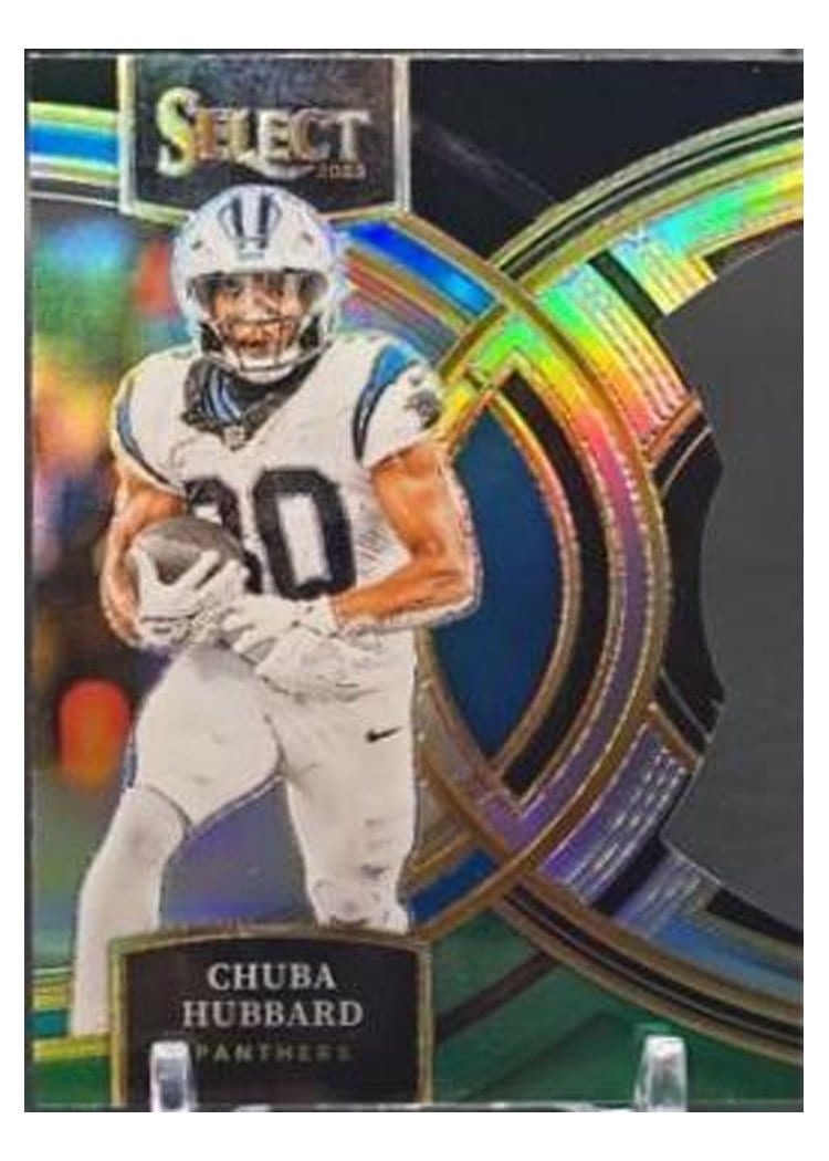 2023 Panini Select Base Set Chuba Hubbard #191 card