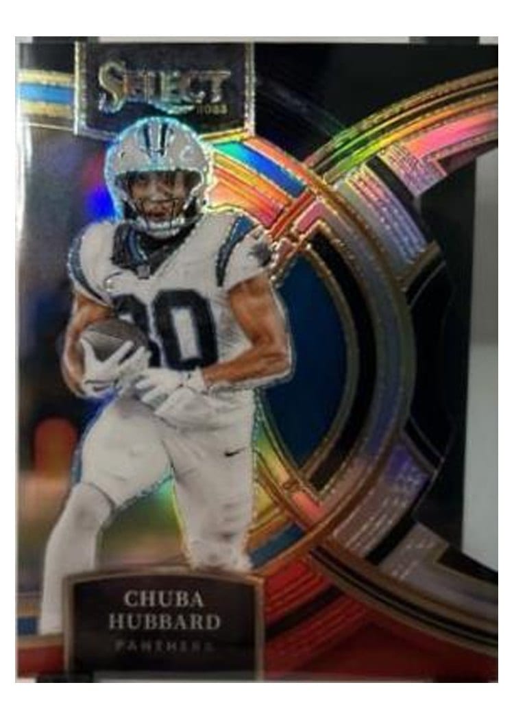 2023 Panini Select Base Set Chuba Hubbard #191 card