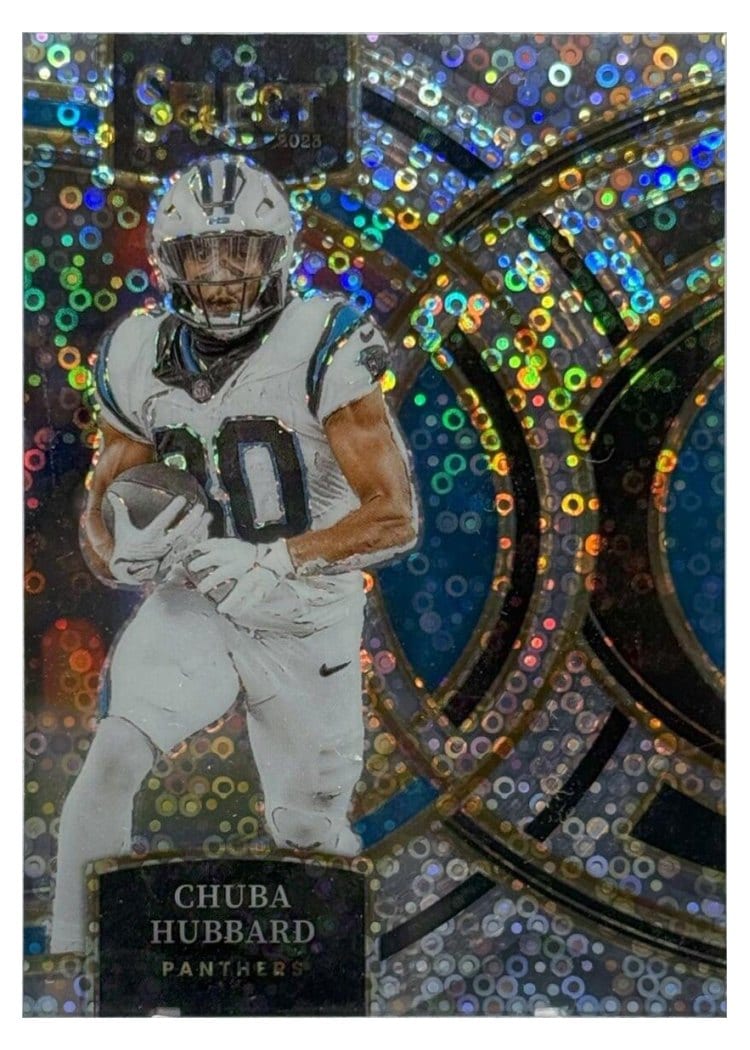 2023 Panini Select Base Set Chuba Hubbard Cosmic #191 card