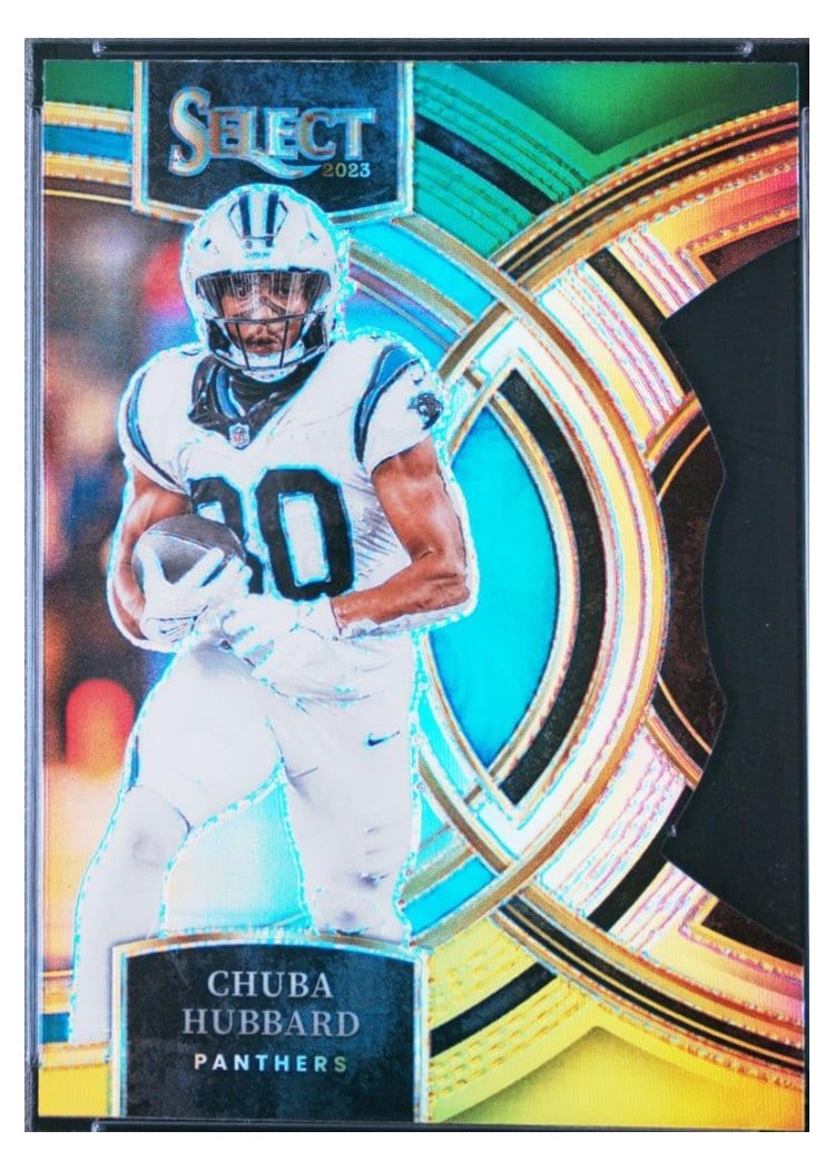 2023 Panini Select Base Set Chuba Hubbard #191 card