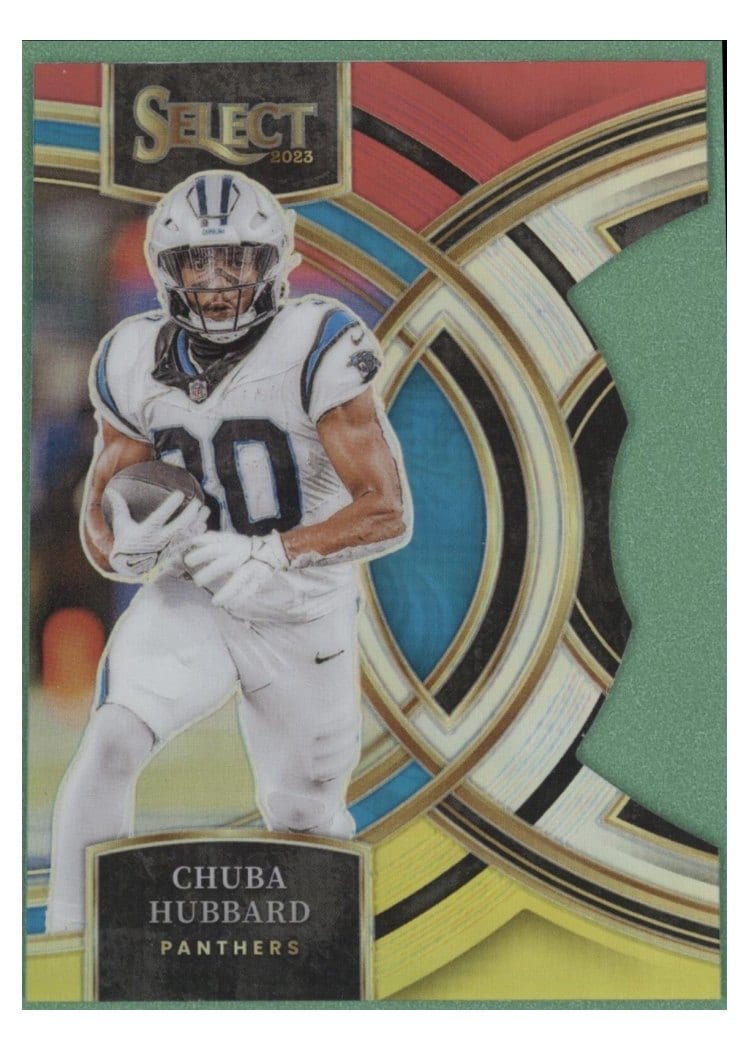 2023 Panini Select Base Set Chuba Hubbard #191 card