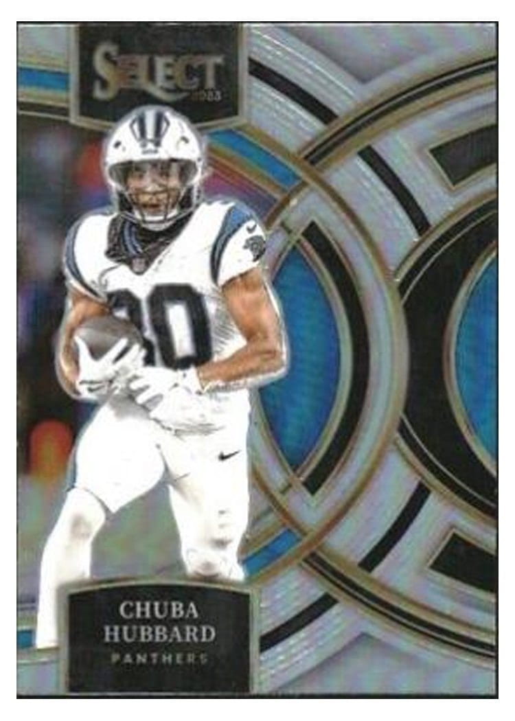 2023 Panini Select Base Set Chuba Hubbard #191 card