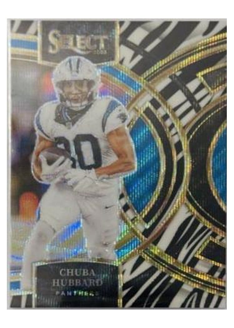 2023 Panini Select Base Set Chuba Hubbard #191 card