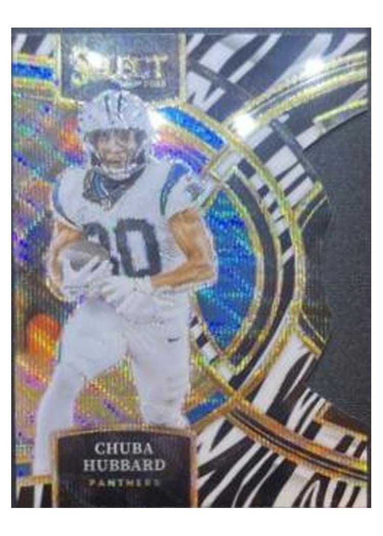 2023 Panini Select Base Set Chuba Hubbard #191 card