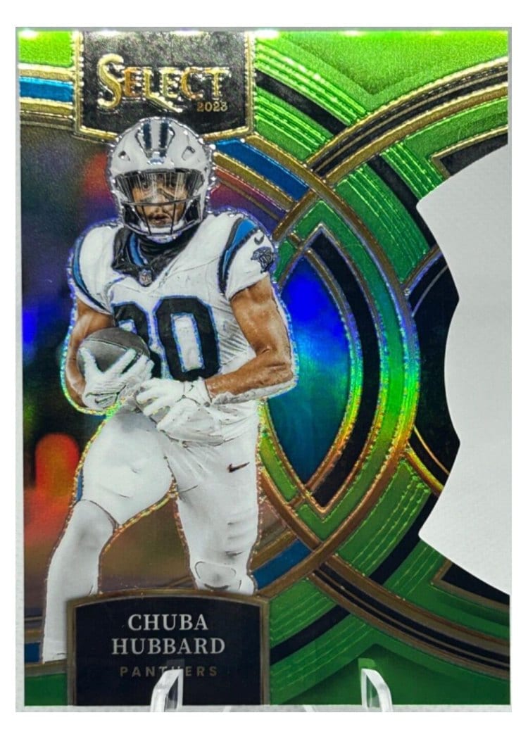 2023 Panini Select Base Set Chuba Hubbard #191 card