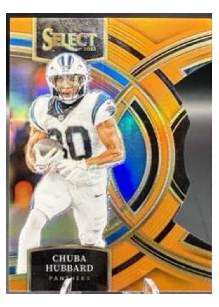 2023 Panini Select Base Set Chuba Hubbard #191 card