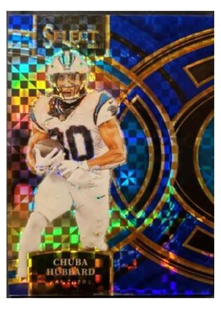 2023 Panini Select Base Set Chuba Hubbard #191 card