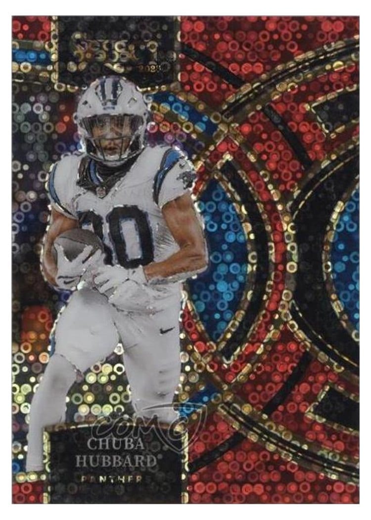 2023 Panini Select Base Set Chuba Hubbard #191 card