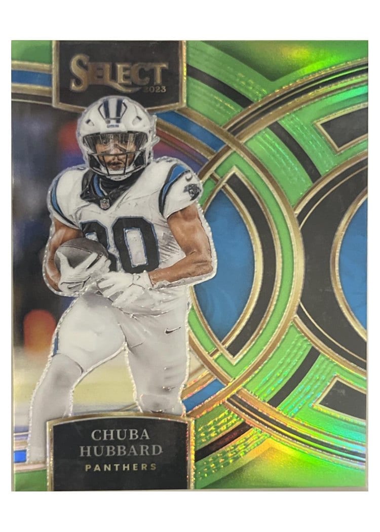 2023 Panini Select Base Set Chuba Hubbard #191 card