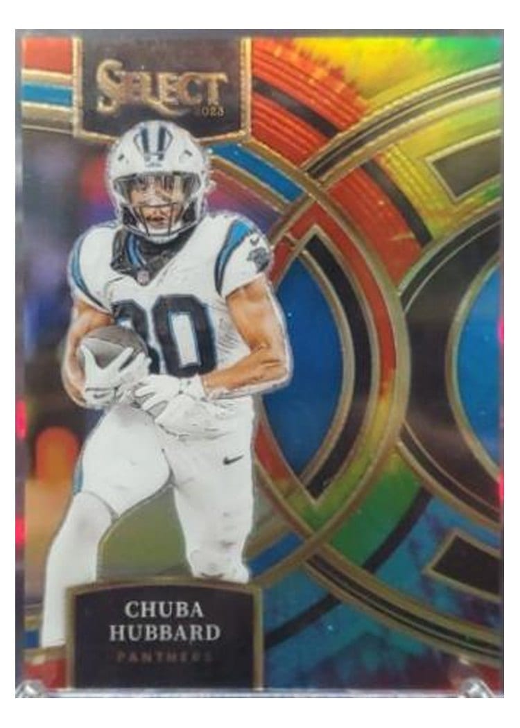 2023 Panini Select Base Set Chuba Hubbard #191 card