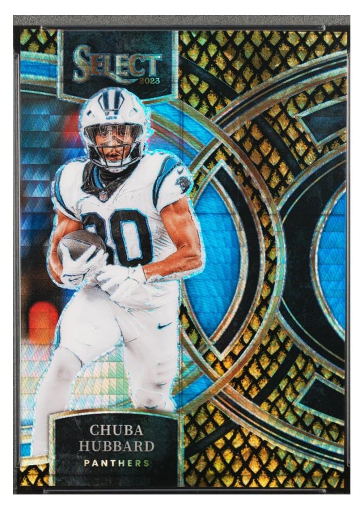2023 Panini Select Base Set Chuba Hubbard #191 card