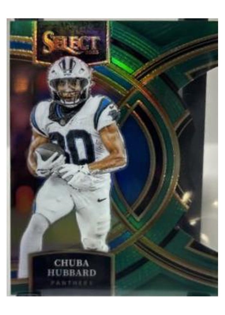 2023 Panini Select Base Set Chuba Hubbard #191 card