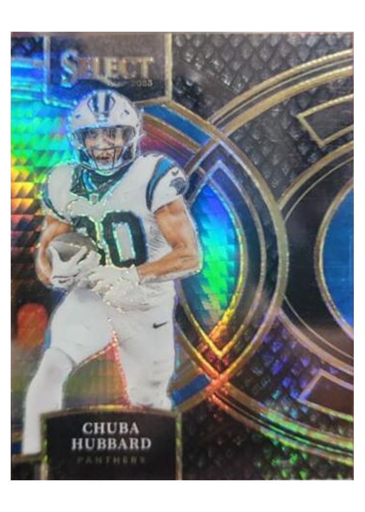 2023 Panini Select Base Set Chuba Hubbard #191 card