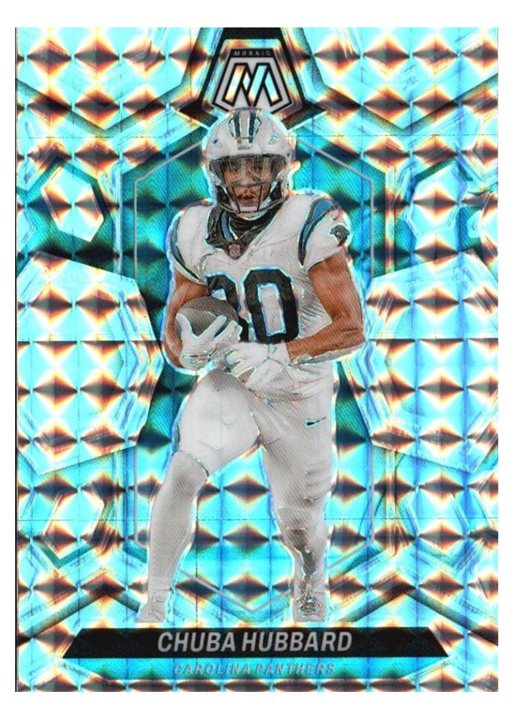 2024 Panini Mosaic Base Set Chuba Hubbard #30 card