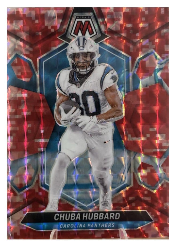 2024 Panini Mosaic Base Set Chuba Hubbard #30 card