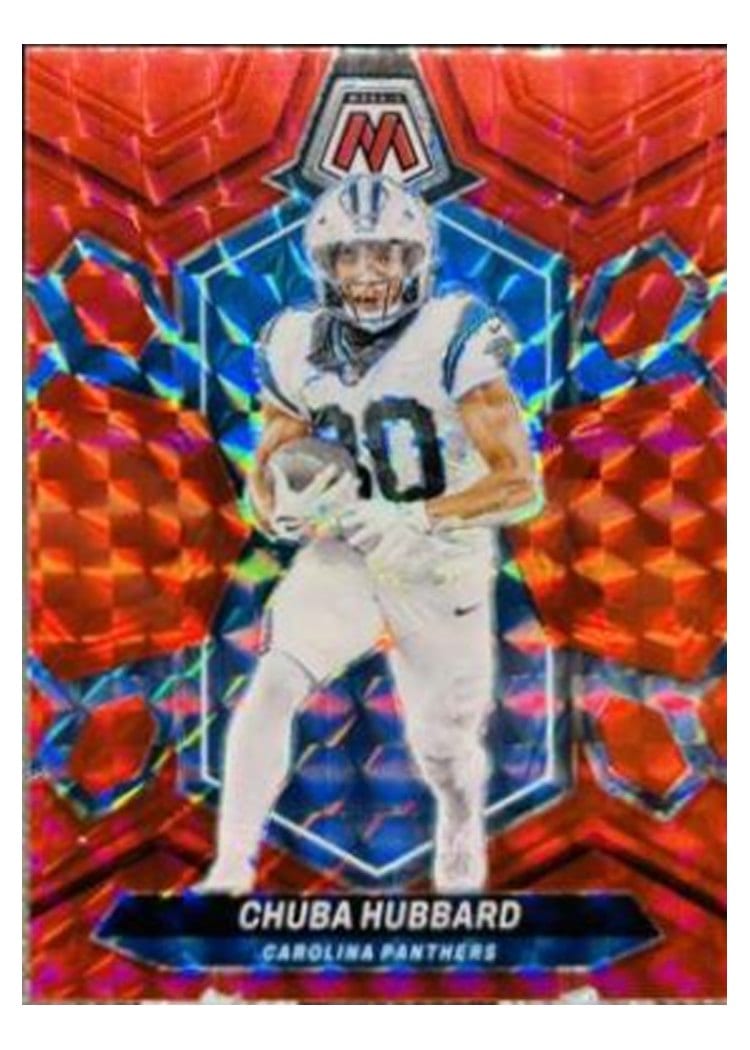 2024 Panini Mosaic Base Set Chuba Hubbard #30 card