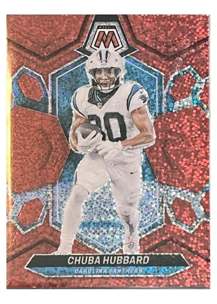 2024 Panini Mosaic Base Set Chuba Hubbard #30 card