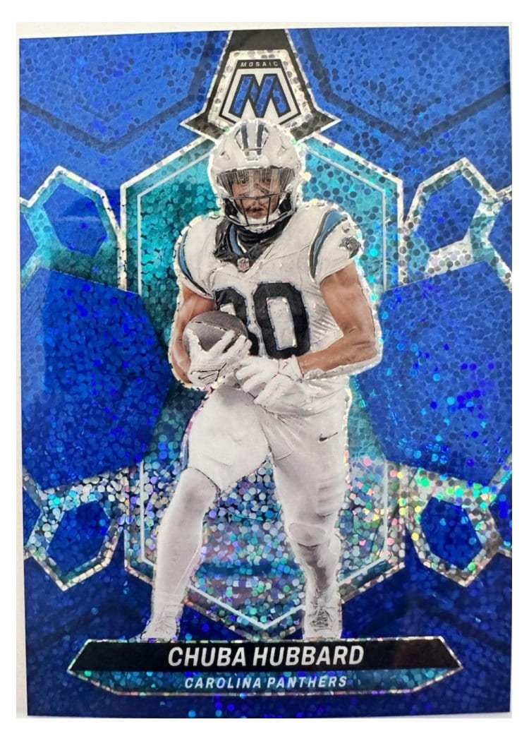 2024 Panini Mosaic Base Set Chuba Hubbard #30 card