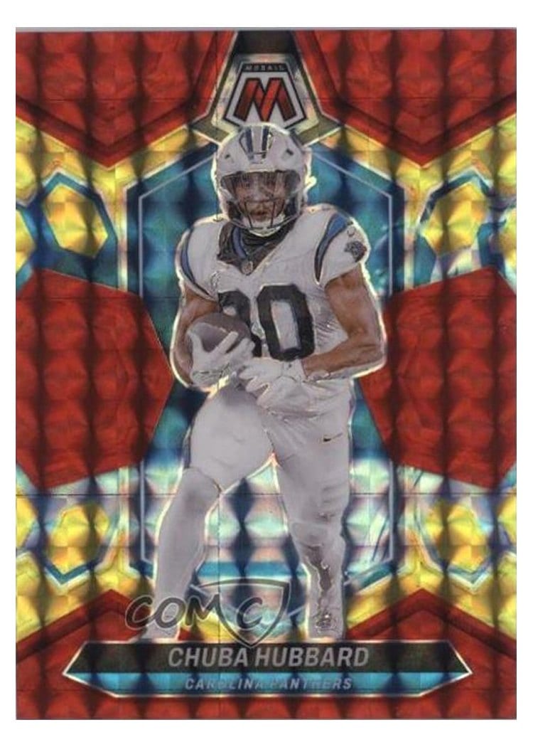 2024 Panini Mosaic Base Set Chuba Hubbard #30 card