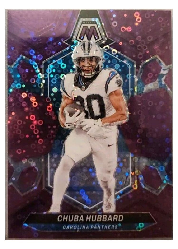 2024 Panini Mosaic Base Set Chuba Hubbard #30 card