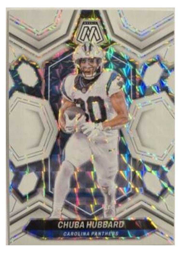 2024 Panini Mosaic Base Set Chuba Hubbard #30 card