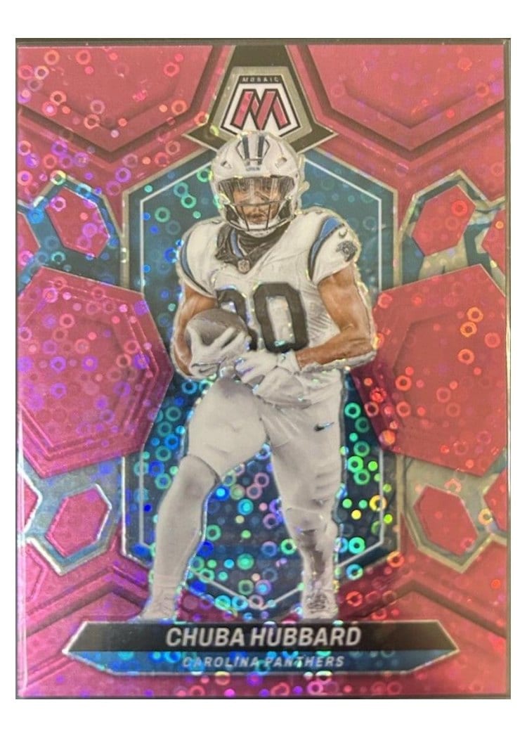 2024 Panini Mosaic Base Set Chuba Hubbard #30 card
