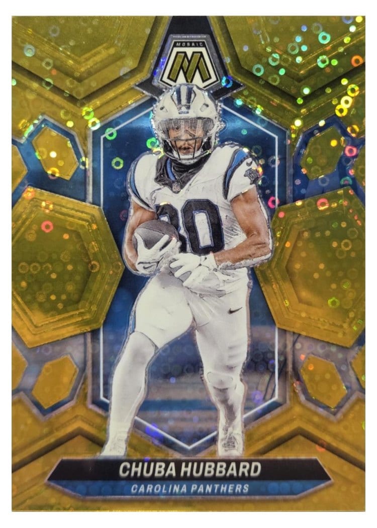 2024 Panini Mosaic Base Set Chuba Hubbard #30 card