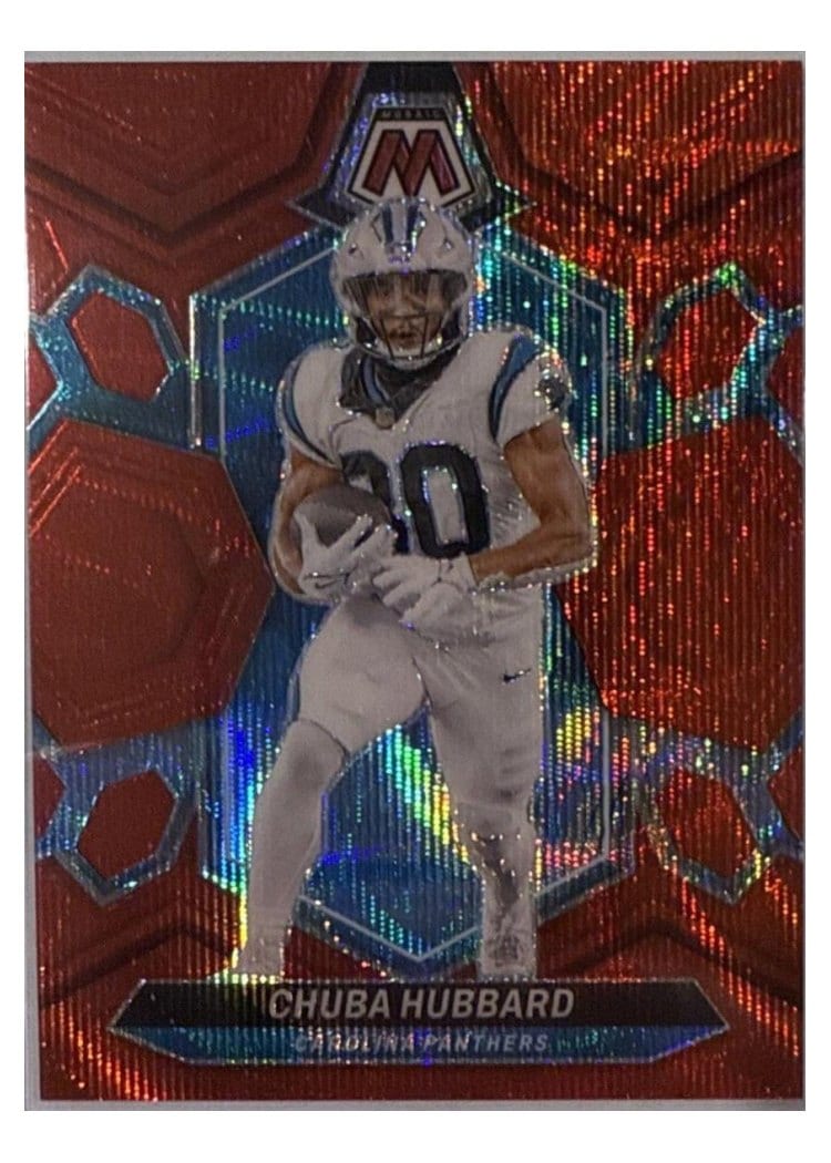 2024 Panini Mosaic Base Set Chuba Hubbard #30 card