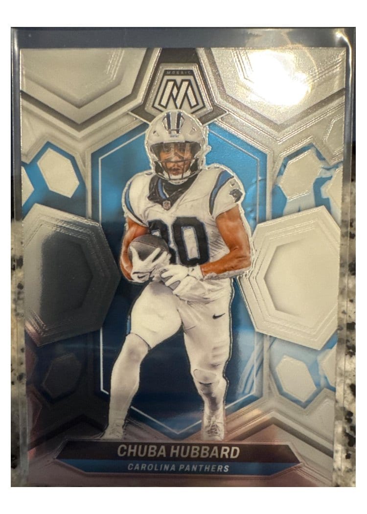 2024 Panini Mosaic Base Set Chuba Hubbard #30 card