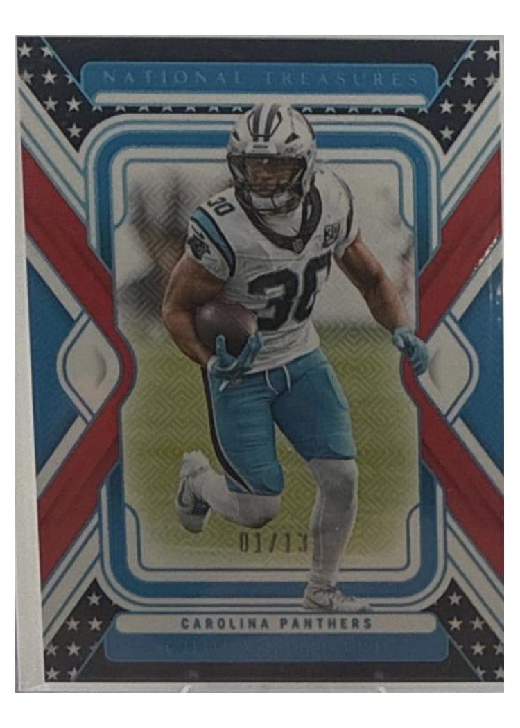 2024 Panini National Treasures Base Set Chuba Hubbard #14 card