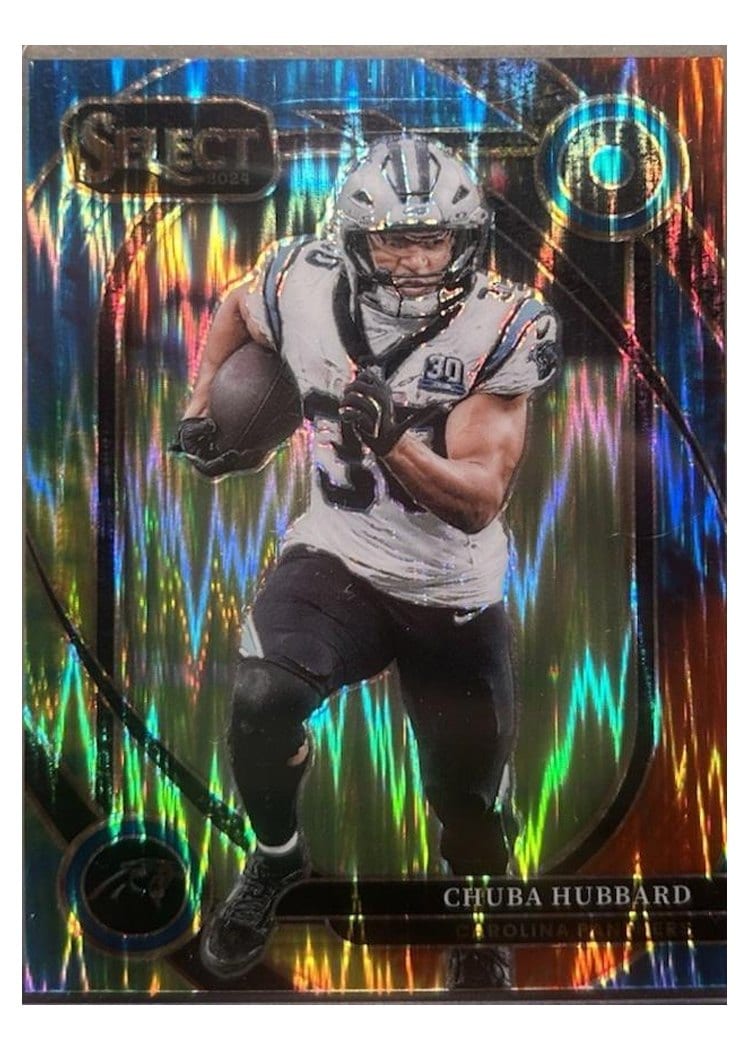 2024 Panini Select Base Set Chuba Hubbard #238 card