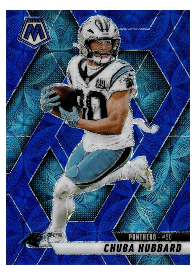 2025 Panini Mosaic Base Set Chuba Hubbard #193 card