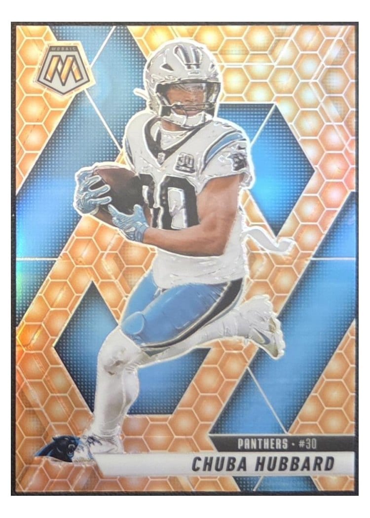 2025 Panini Mosaic Base Set Chuba Hubbard Honeycomb #193 card