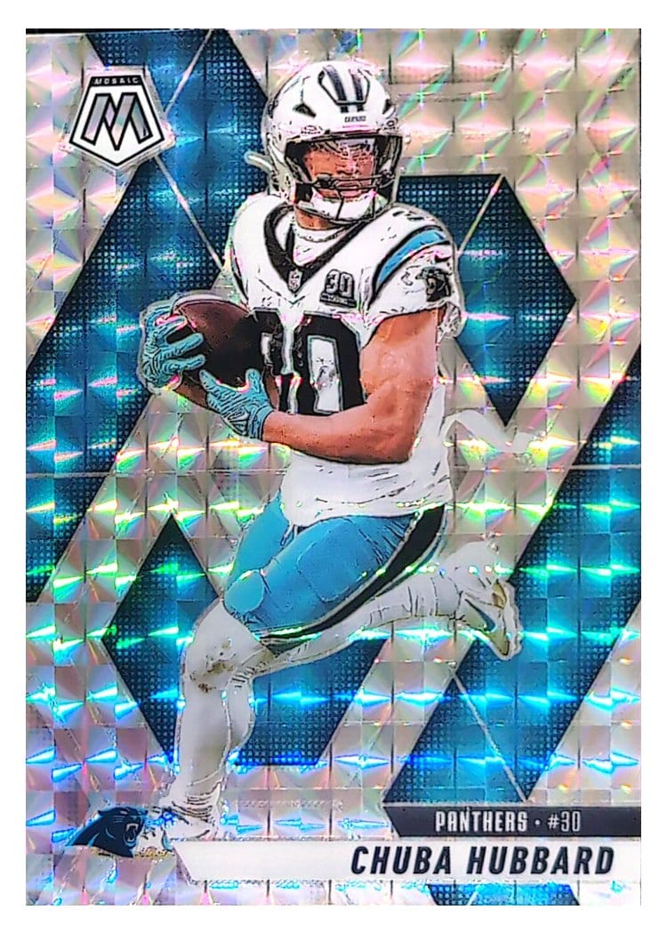 2025 Panini Mosaic Base Set Chuba Hubbard #193 card