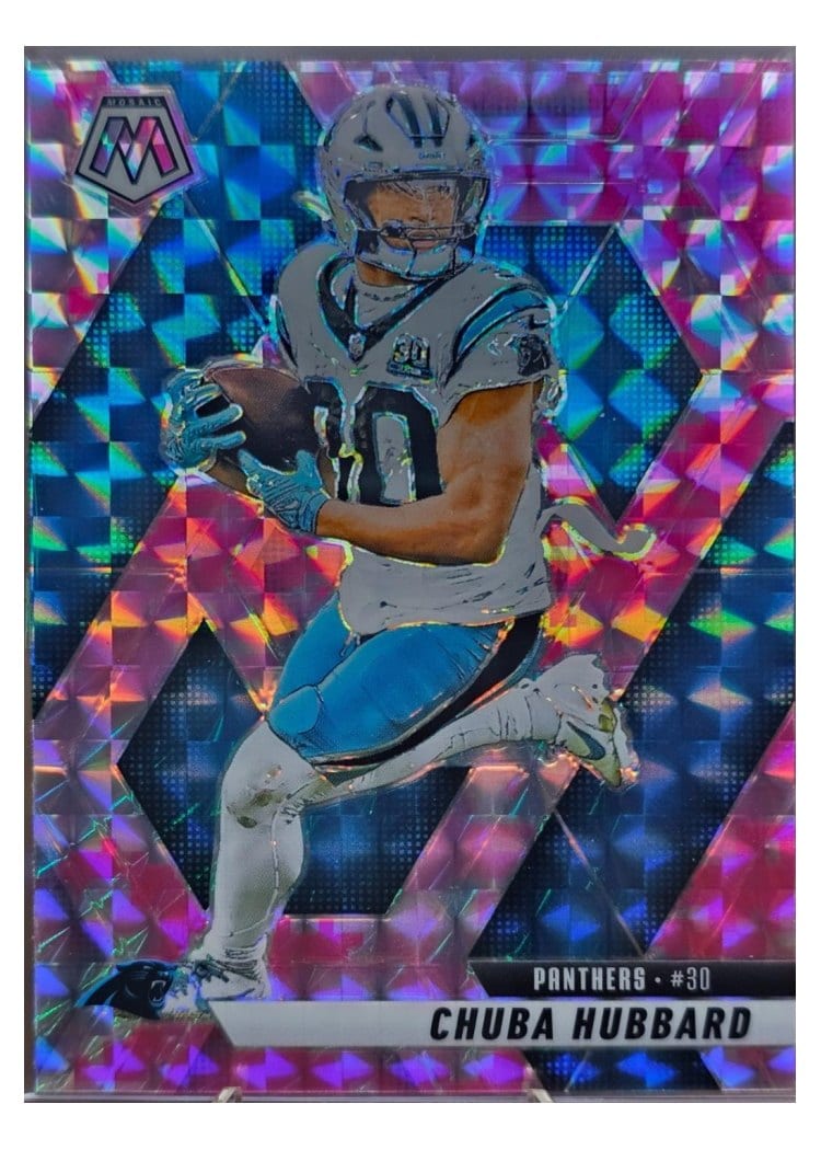 2025 Panini Mosaic Base Set Chuba Hubbard #193 card