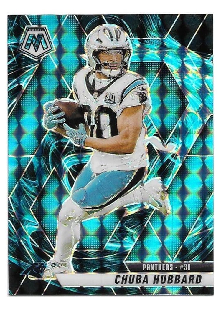 2025 Panini Mosaic Base Set Chuba Hubbard #193 card