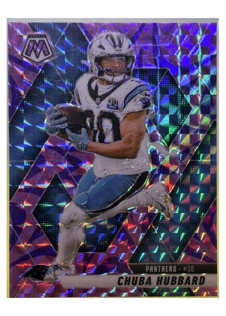 2025 Panini Mosaic Base Set Chuba Hubbard #193 card