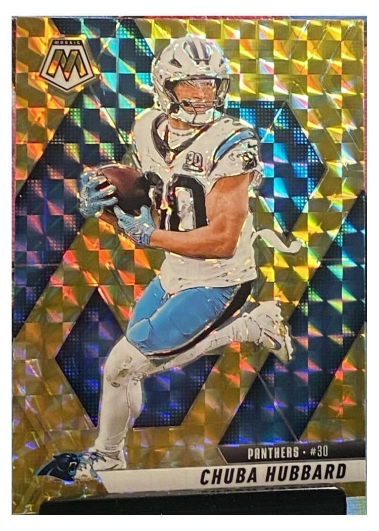 2025 Panini Mosaic Base Set Chuba Hubbard #193 card