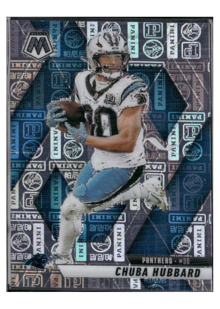 2025 Panini Mosaic Base Set Chuba Hubbard #193 card